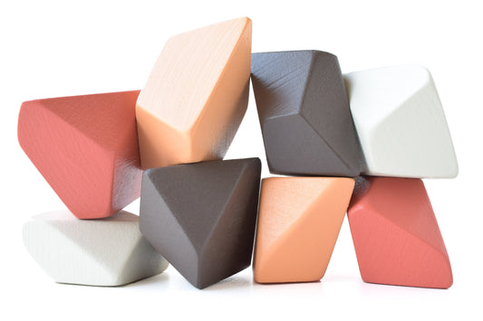 Rock Blocks - Stacking Blocks Ginger | Montessori Building Set of 8