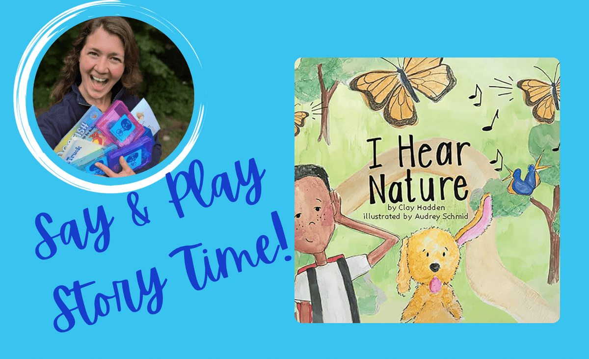 I Hear Nature Story Kit with Mini Objects Speech Therapy - INCLUDES BOOK Story Props Nature Woodland Trinkets Language Task Box - Speech and Smile