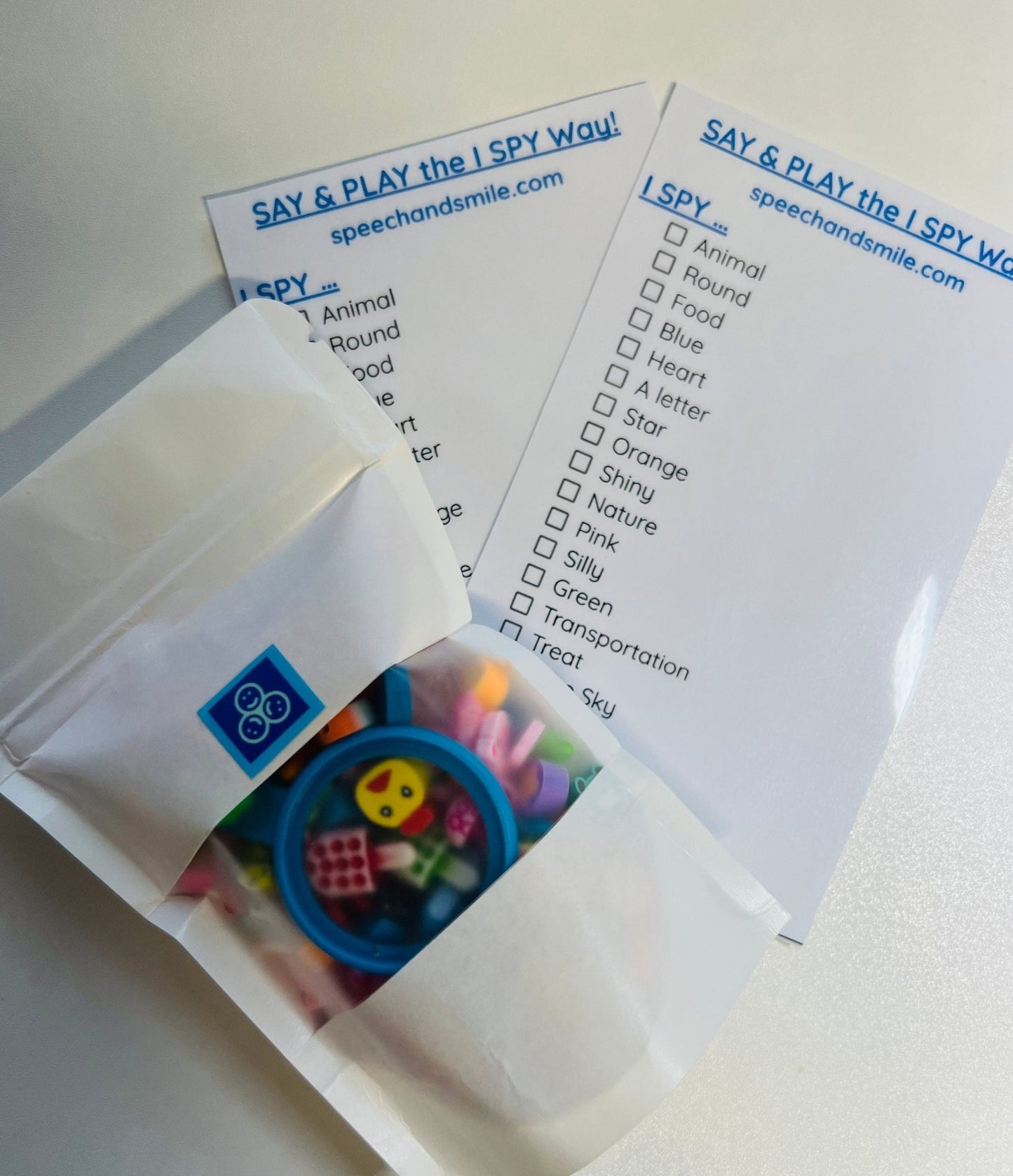 I SPY Trinkets โ Mini Objects for Sensory Bins Speech Therapy I Spy Micro Minis - Speech and Smile