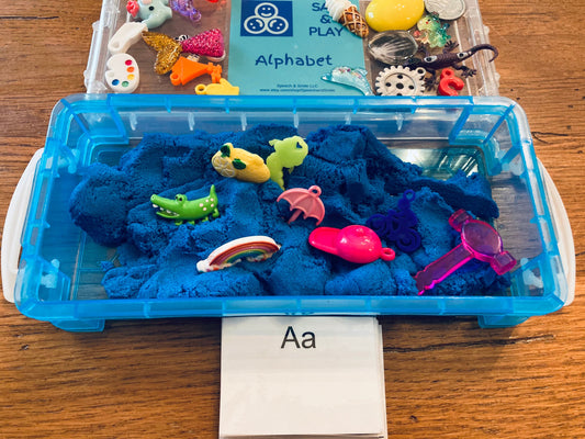 Alphabet Objects Sensory Box Mini Objects for Speech Therapy Beginning Sounds Set Alphabet Trinkets