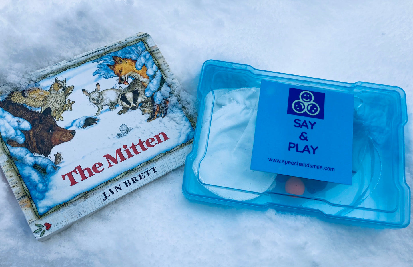 Story Kit The Mitten Book Story Objects for The Mitten Book Speech Therapy Mini Objects