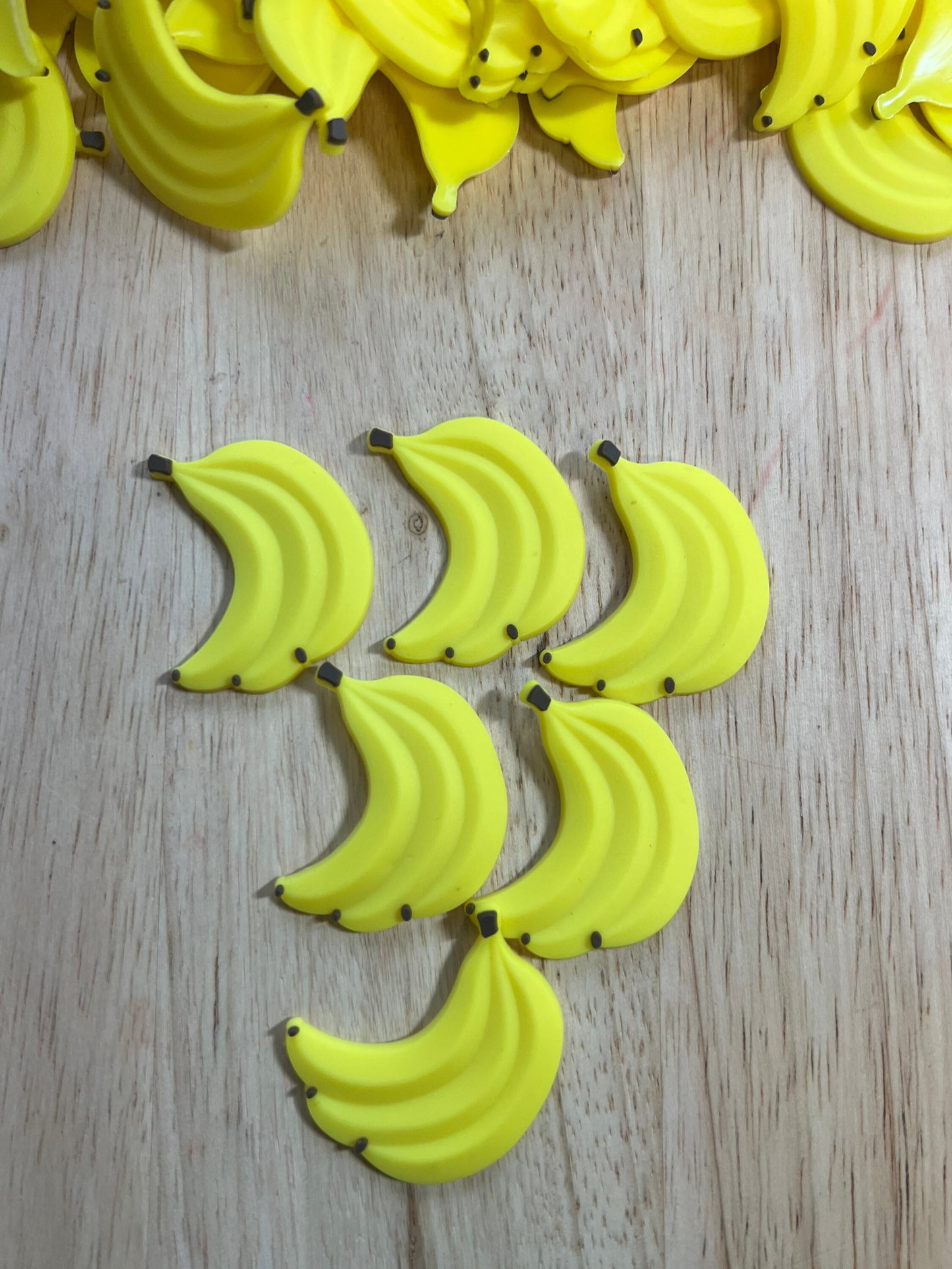 Mini Objetos BANANA-Objetos Alfabeto-Terapia del Habla Mini Objetos-Objetos en Miniatura-Tema de Frutas Mini Objeto-Baratijas de Frutas Doodads