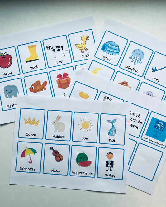 Alphabet Flash Cards Digital Download - Beginning Sound Flash Cards - Learn the Alphabet Printable Cards