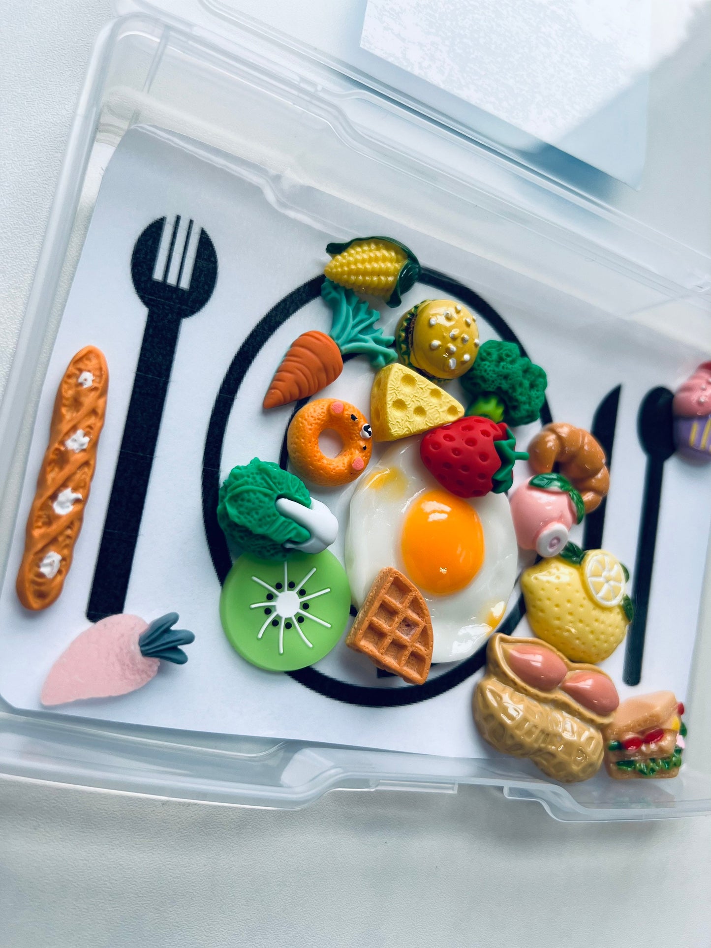 FOOD Mini Objects-FOOD Trinkets-Speech Therapy Theme Objects-Speech Therapy Kit-Speech Therapy Task Box-Minis Speech Therapy SLP