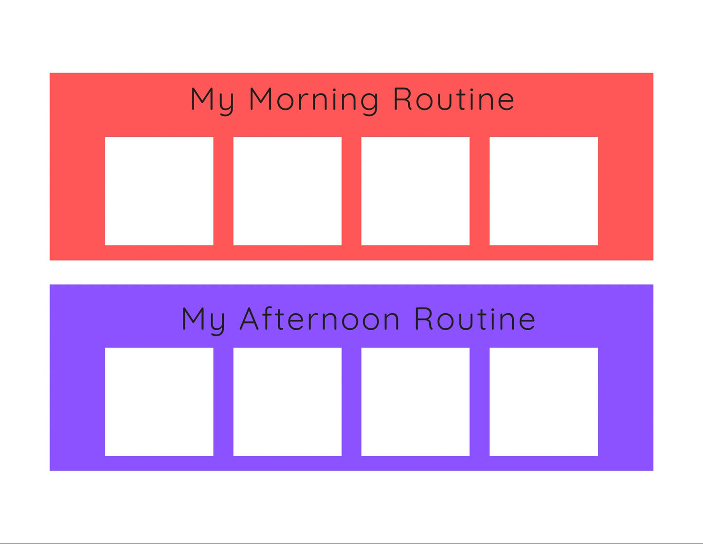 Visual Schedule Strips Digital Download-Routine Chart-To Do Chart-Speech Therapy Digital Download-Autism Visual Schedule-Routine Strips