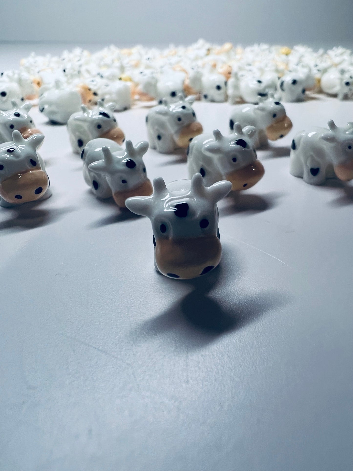 Miniature COW Objects Alphabet Trinkets FARM Minis Speech Therapy Objects Slime Charms Montessori Miniatures Dollhouse