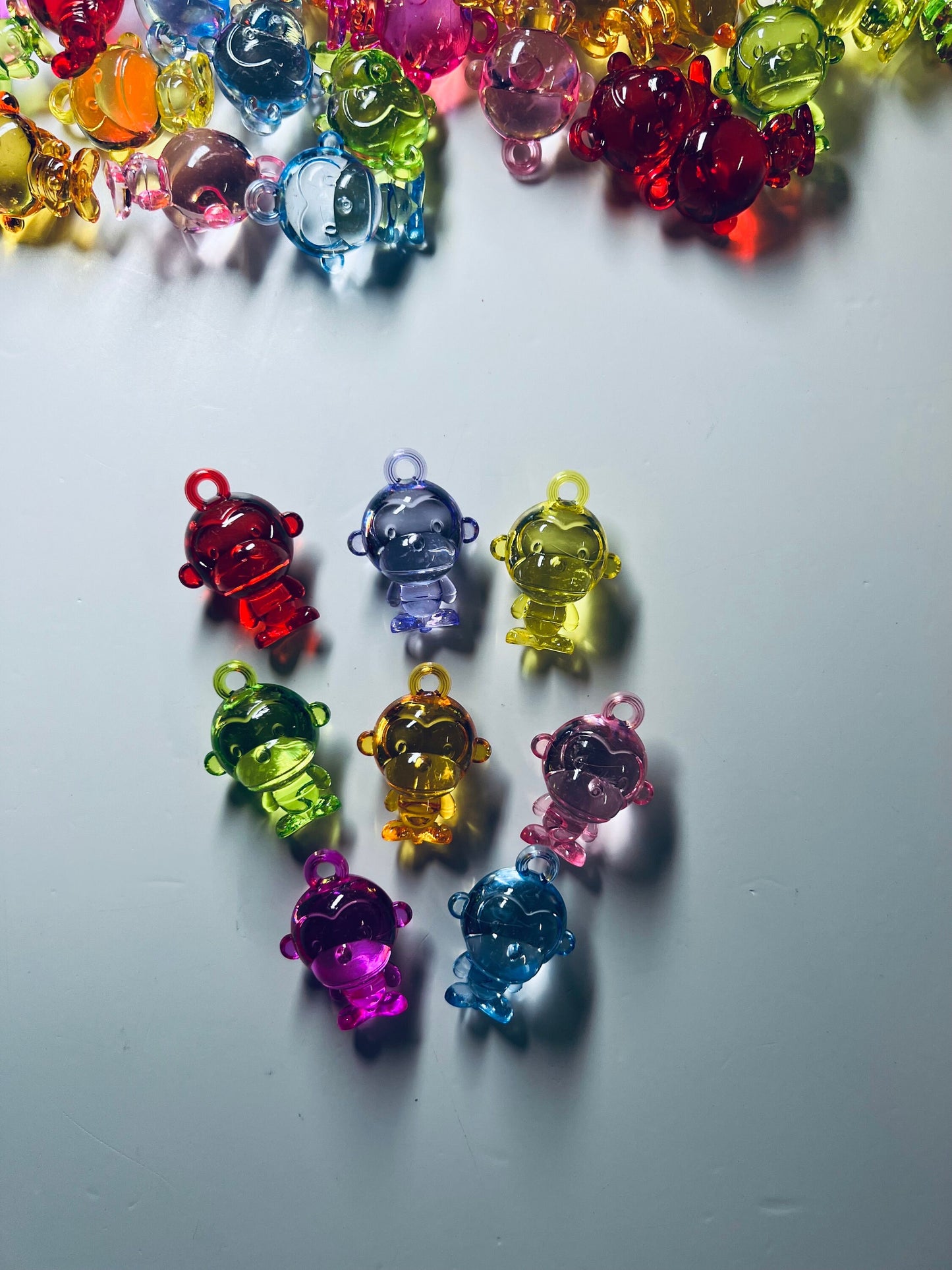 Mini SINGE Objet-Singe Bibelot-Coloré Singe Bibelots-Jungle Bibelots-Mini Objets pour Orthophonie-Acrylique Singe Charme