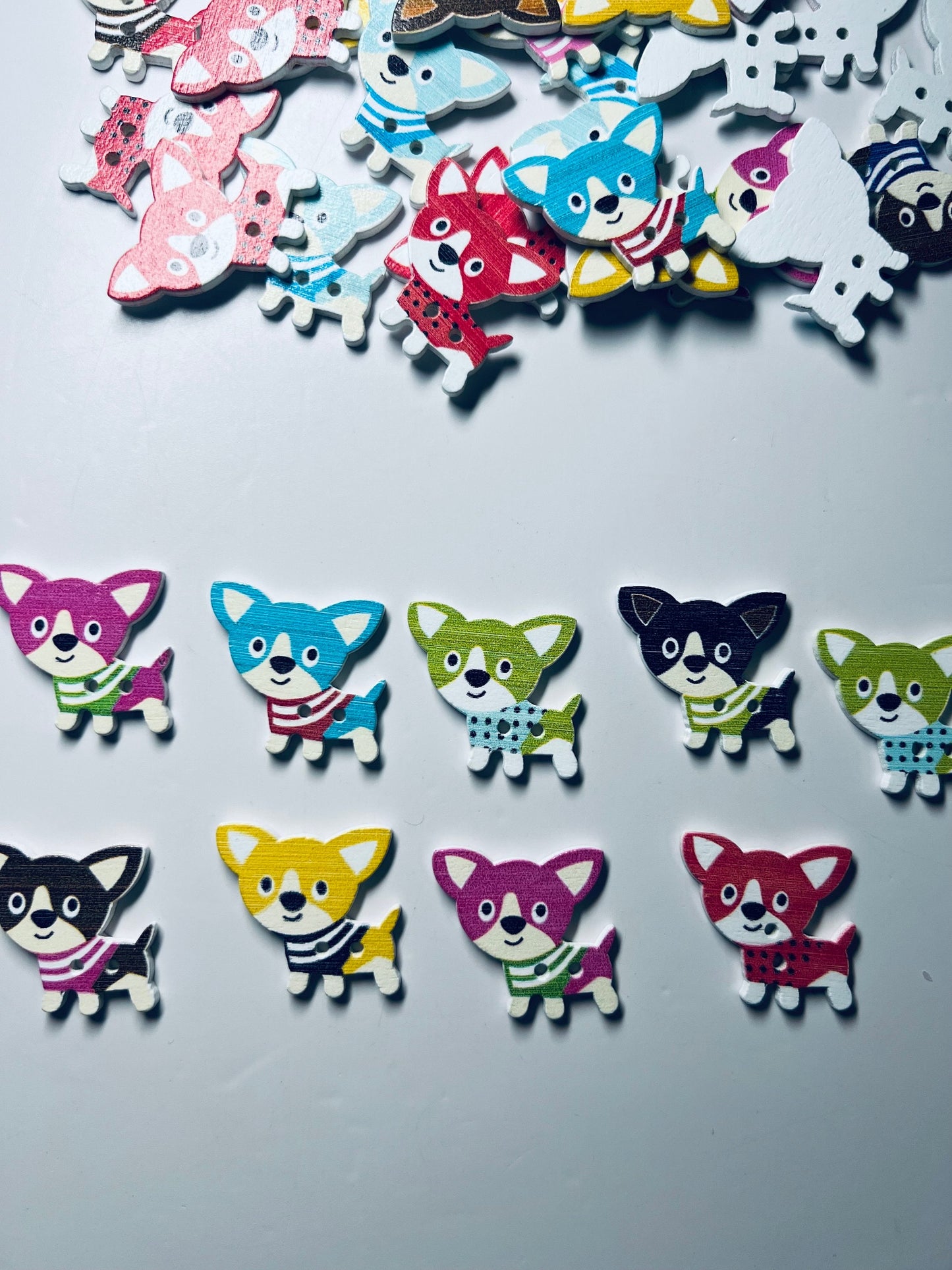 Chihuahua perro baratija-madera perro botón-perro mini objeto-baratijas para mascotas