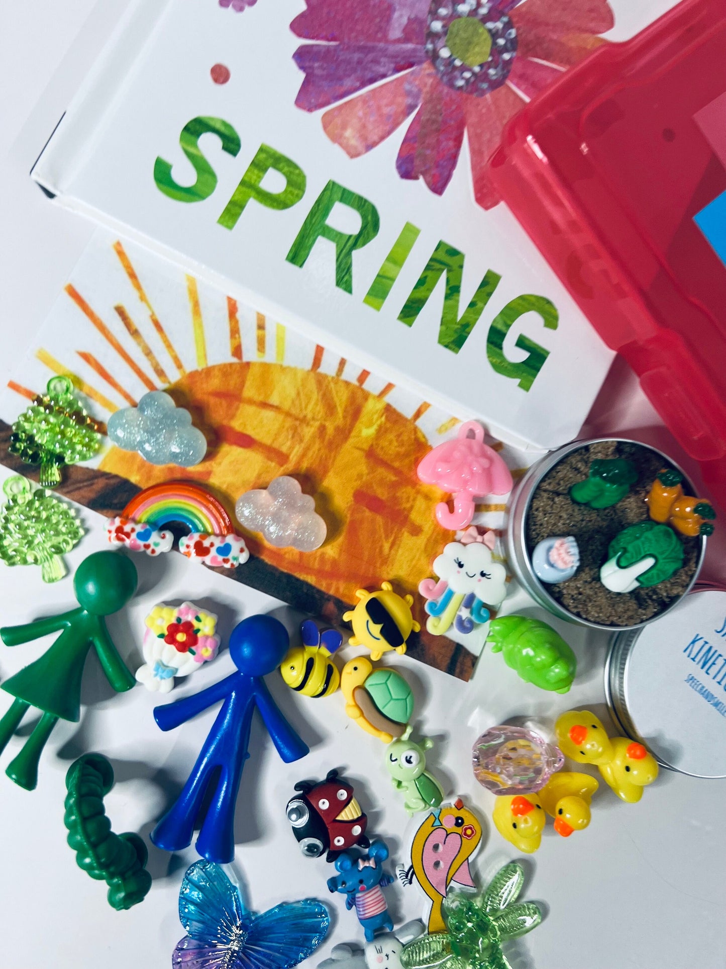 Very Hungry Caterpillar Story Kit – Mini Objects & Props for Speech Therapy, SLP, Preschool Literacy, Spring Story Retell Set