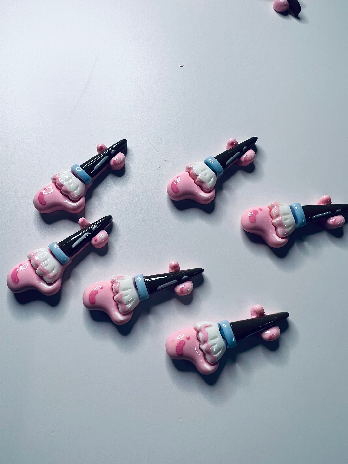 Mini Artista Pincel Baratijas - Mini Objetos - Doodads - Baratijas-Alfabeto Objetos - Montessori Minis - Adornos - Arte Tema Minis