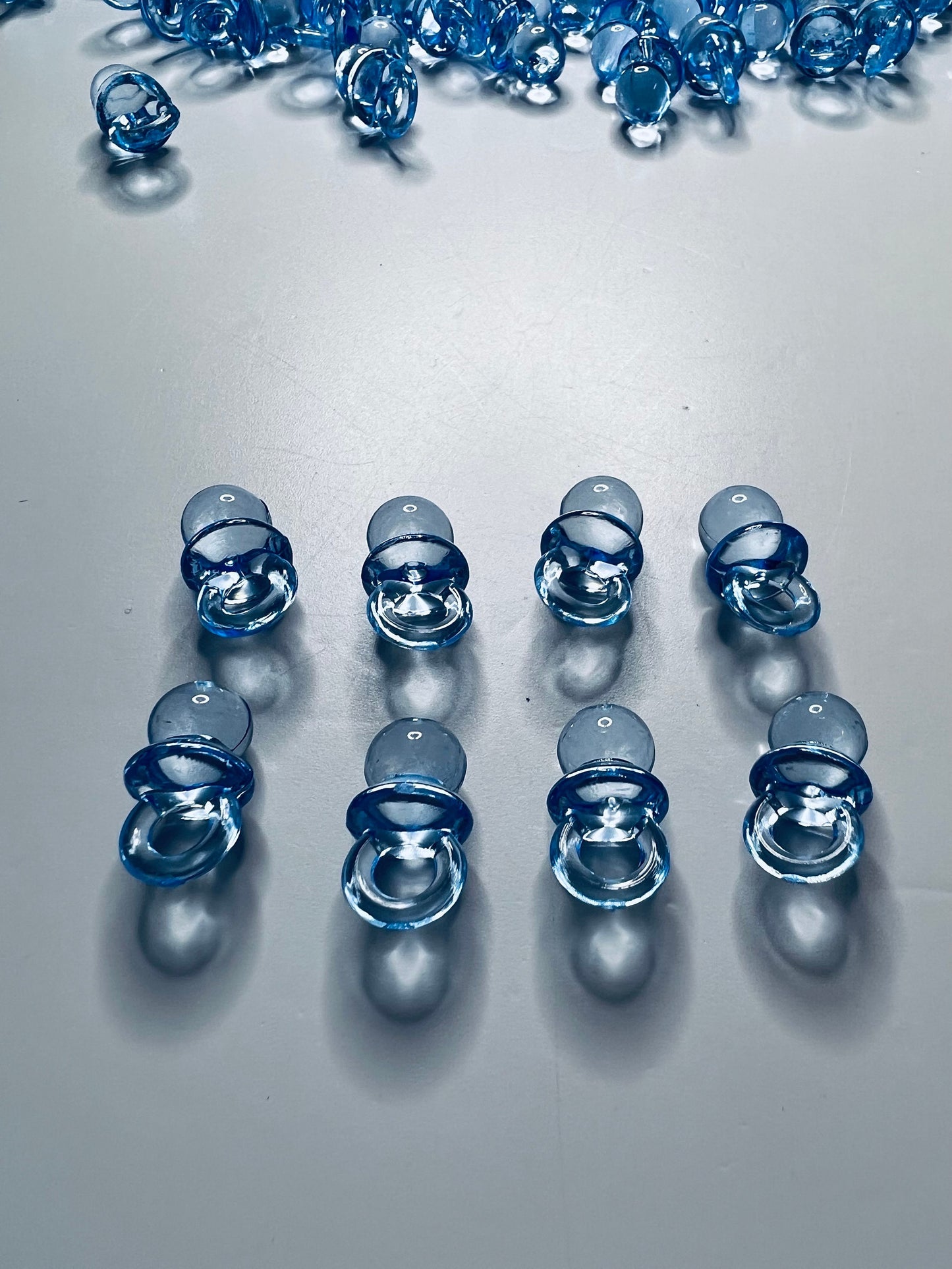 Miniature Pacifier Trinket - Baby Shower Blue Pacifier - Mini Objects for Speech Therapy -Alphabet Objects