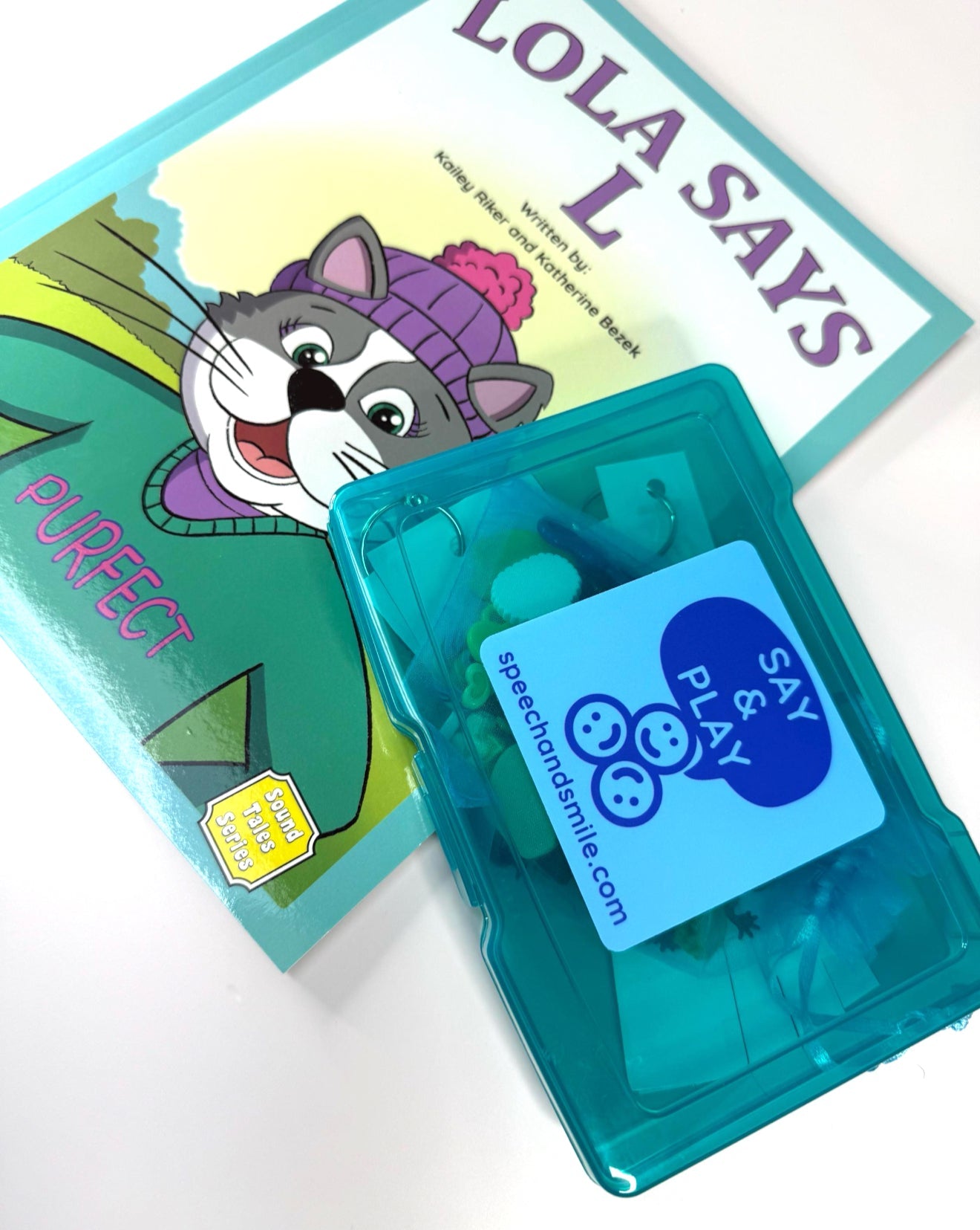 Make the L Sound Mini Objects Story Kit Lola Says L - Speech Therapy Minis for Articulation - Speech and Smile