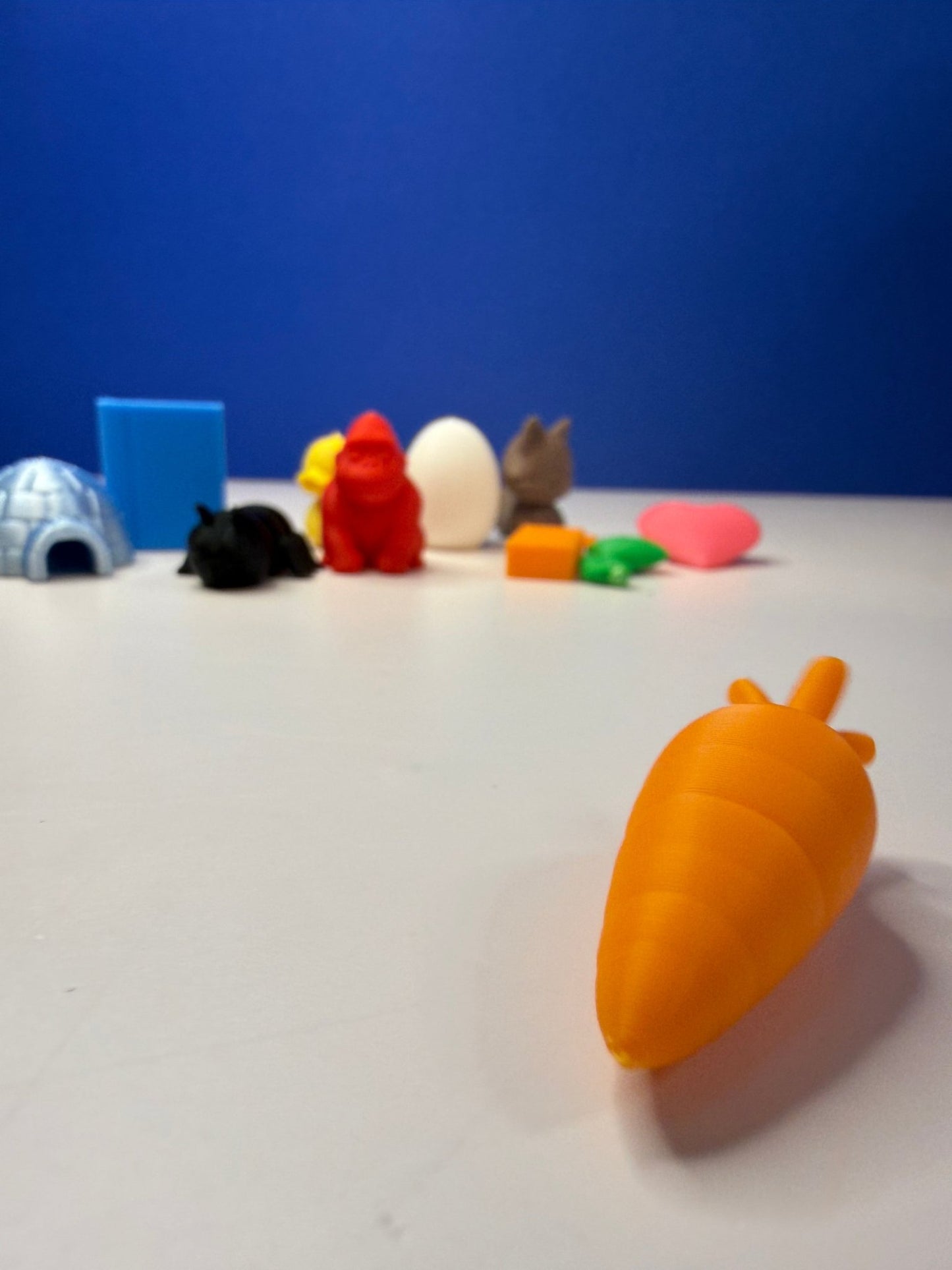 Mini Carrot - Mini Object for Speech Therapy & Language Activities | 3D Printed | Talkets™ Food Minis - Speech and Smile