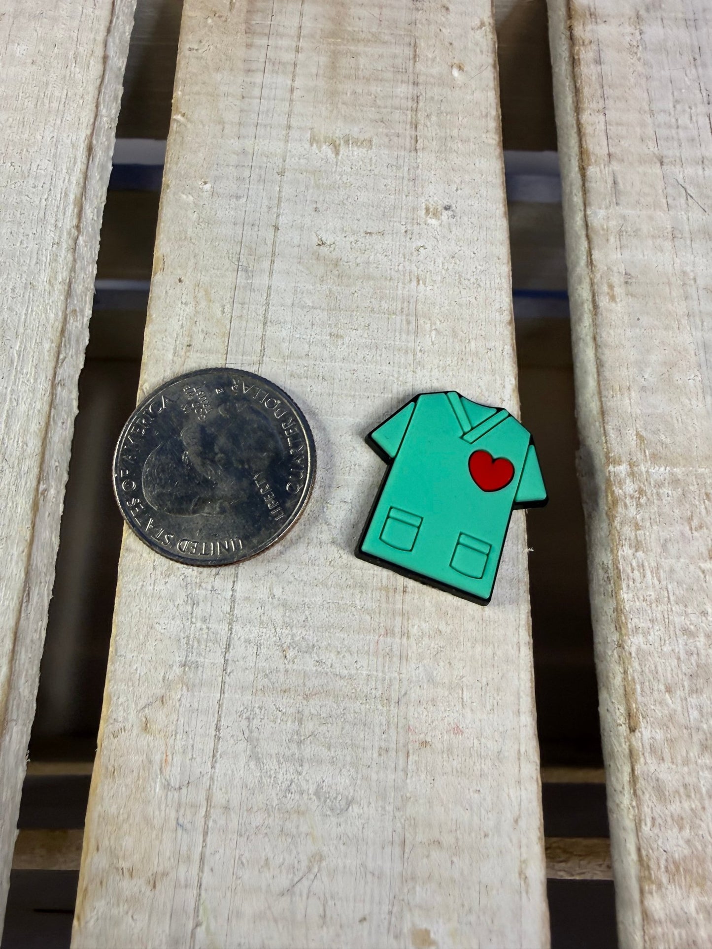 Mini Nurse Scrubs Top - Doctor Scrubs Mini Objects Medical Theme - Speech and Smile
