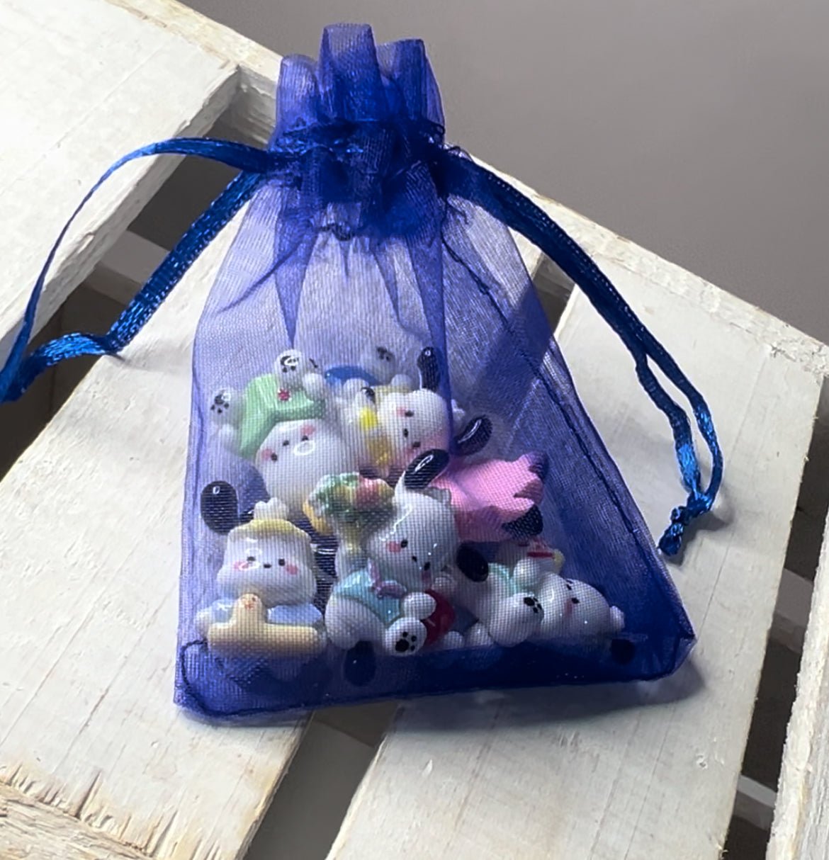 Mini Pochacco Trinkets Verb Minis Bag 8 verb trinkets included FIVE DOLLAR mini bag Miniature Dog trinkets speech therapy mini objects - Speech and Smile