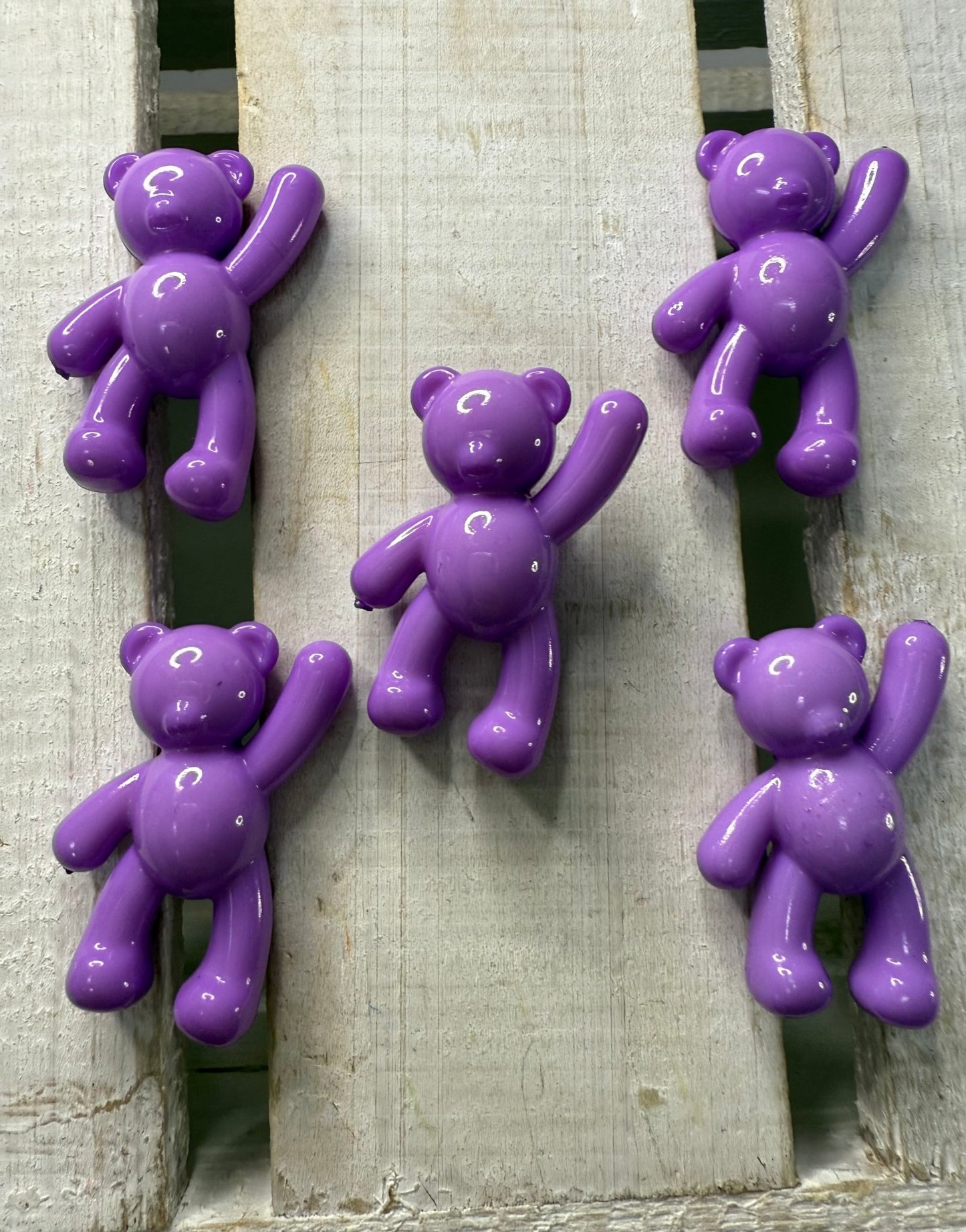 Mini Teddy Bear Trinket Purple Bear Figurine Mini Objects Speech Therapy Toy Minis Say and Play Mini Objects - Speech and Smile
