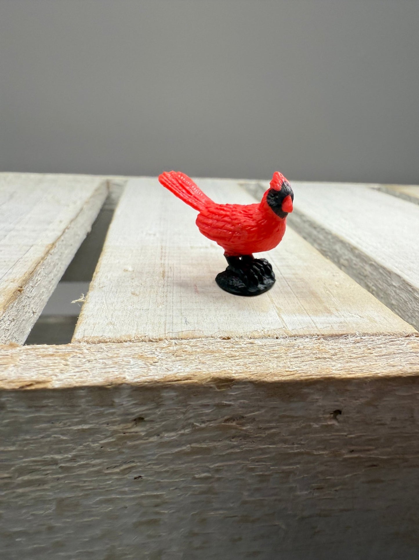 Miniature Cardinals – Tiny Red Bird Figurines – Mini Bird Trinkets - Montessori Miniatures - Speech and Smile