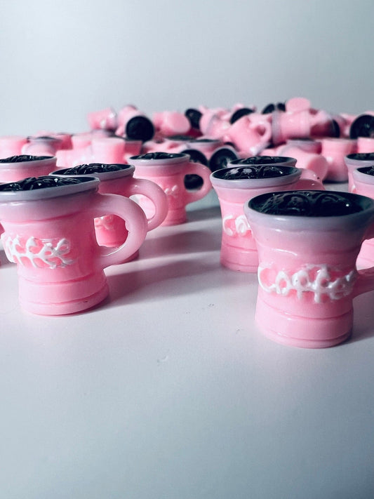 Miniature COFFEE Mug - Pink Coffee Trinket - Mini Objects for Speech Therapy - Dollhouse Coffee Miniature - Trinkets - Doodads - Montessori - Speech and Smile