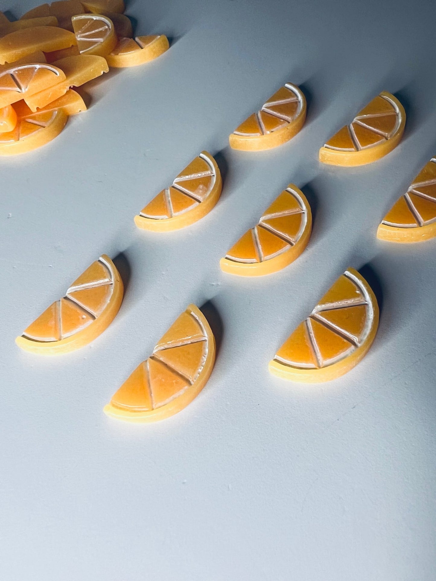 Miniature Orange Slice Trinkets Fruit Mini Objects Speech Montessori Language Objects Dollhouse Miniature Food Imitation Orange Slice - Speech and Smile