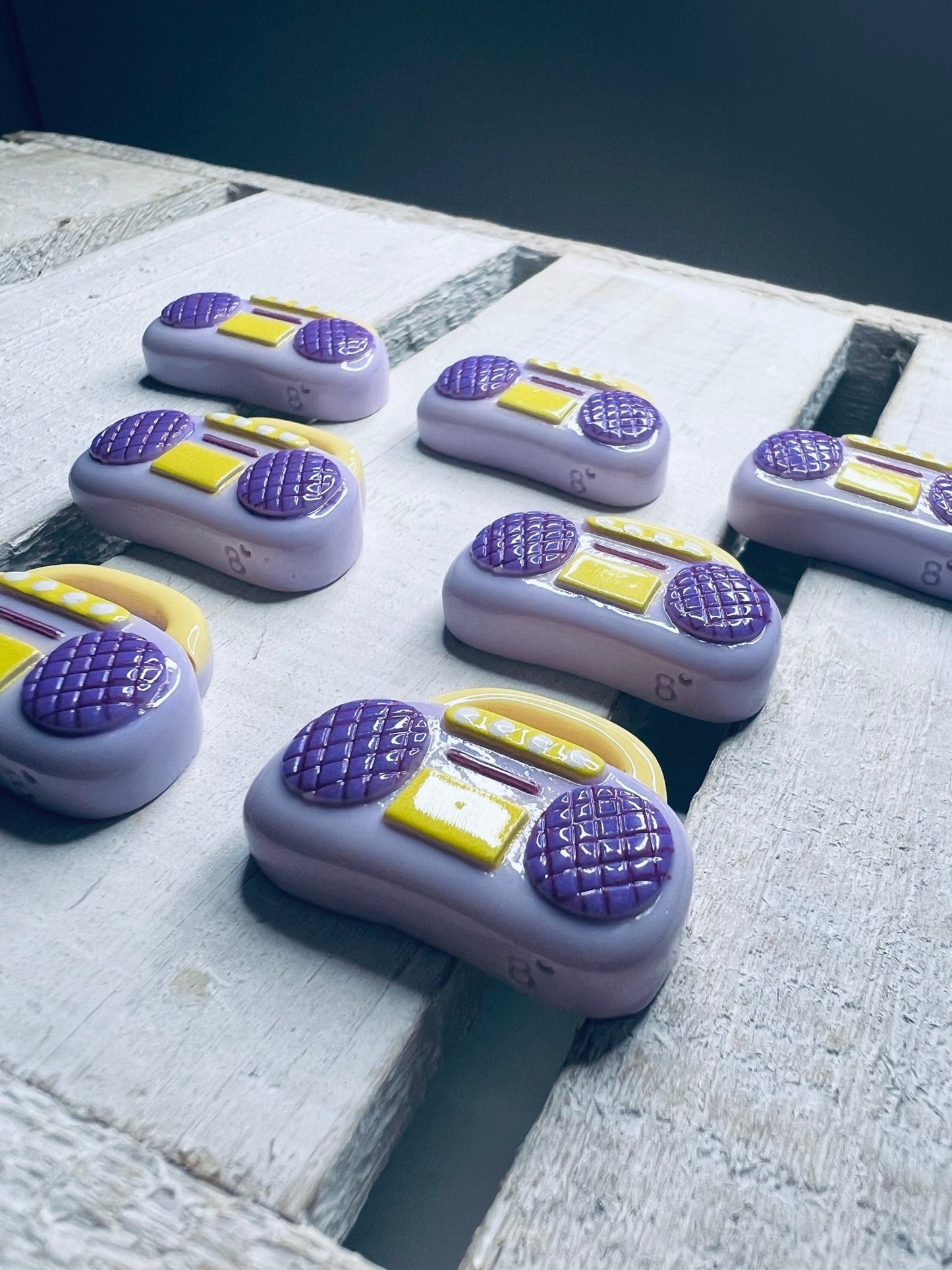 Miniature RADIO Trinket Mini Boombox Music Theme Mini Objects - Speech and Smile