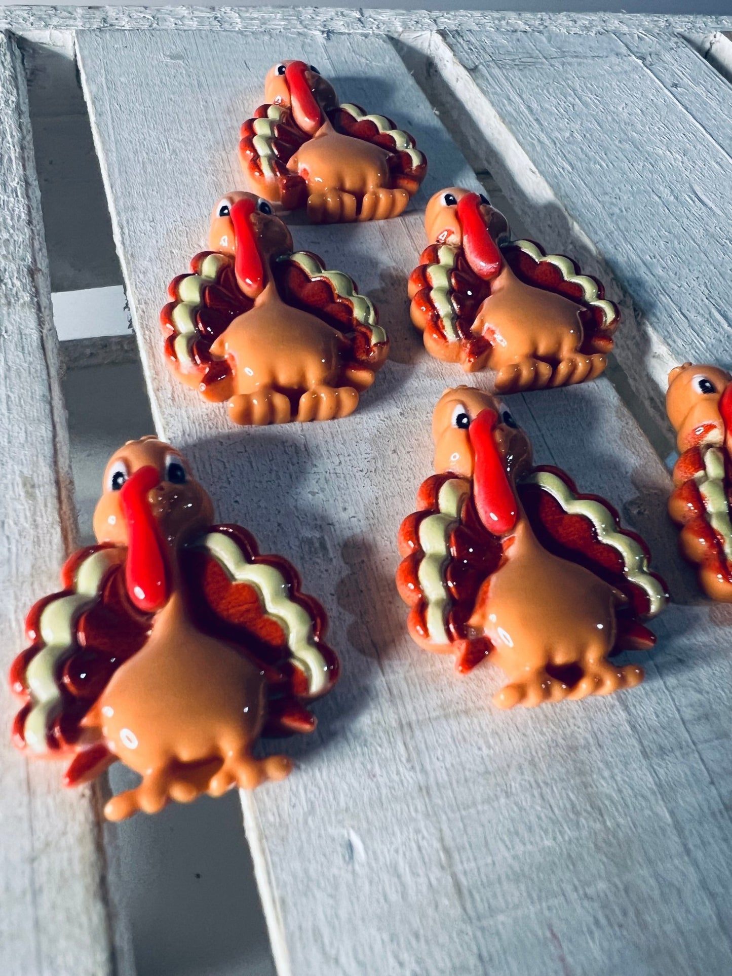Miniature TURKEY with Gobbler Mini Objects Speech Therapy Thanksgiving Minis Speech Sound Objects Doodads Trinkets - Speech and Smile
