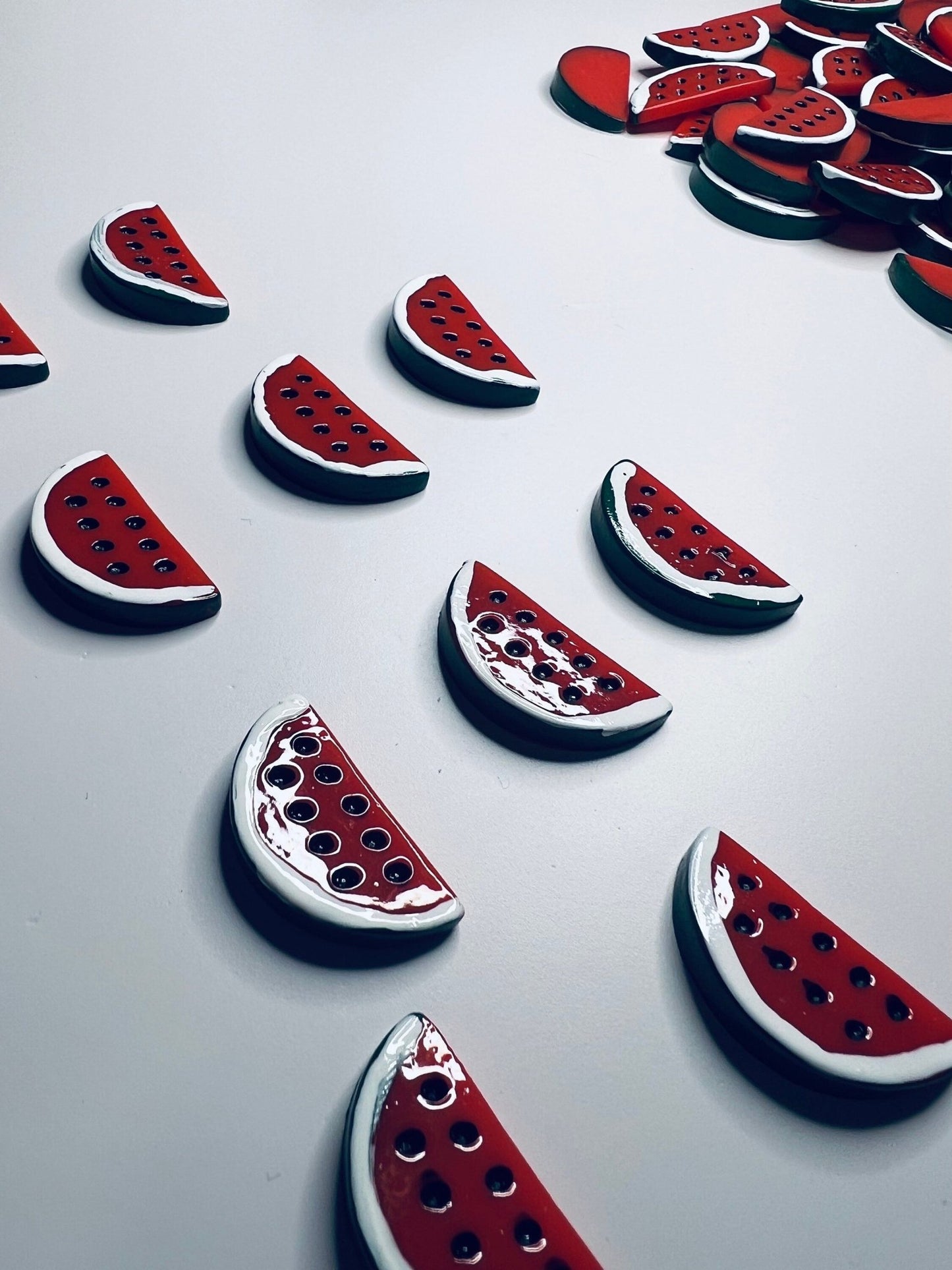 Miniature WATERMELON Objects - Alphabet Objects - Trinkets - Fruit Mini Objects - Doodads - Minis for Speech Therapy - Speech and Smile