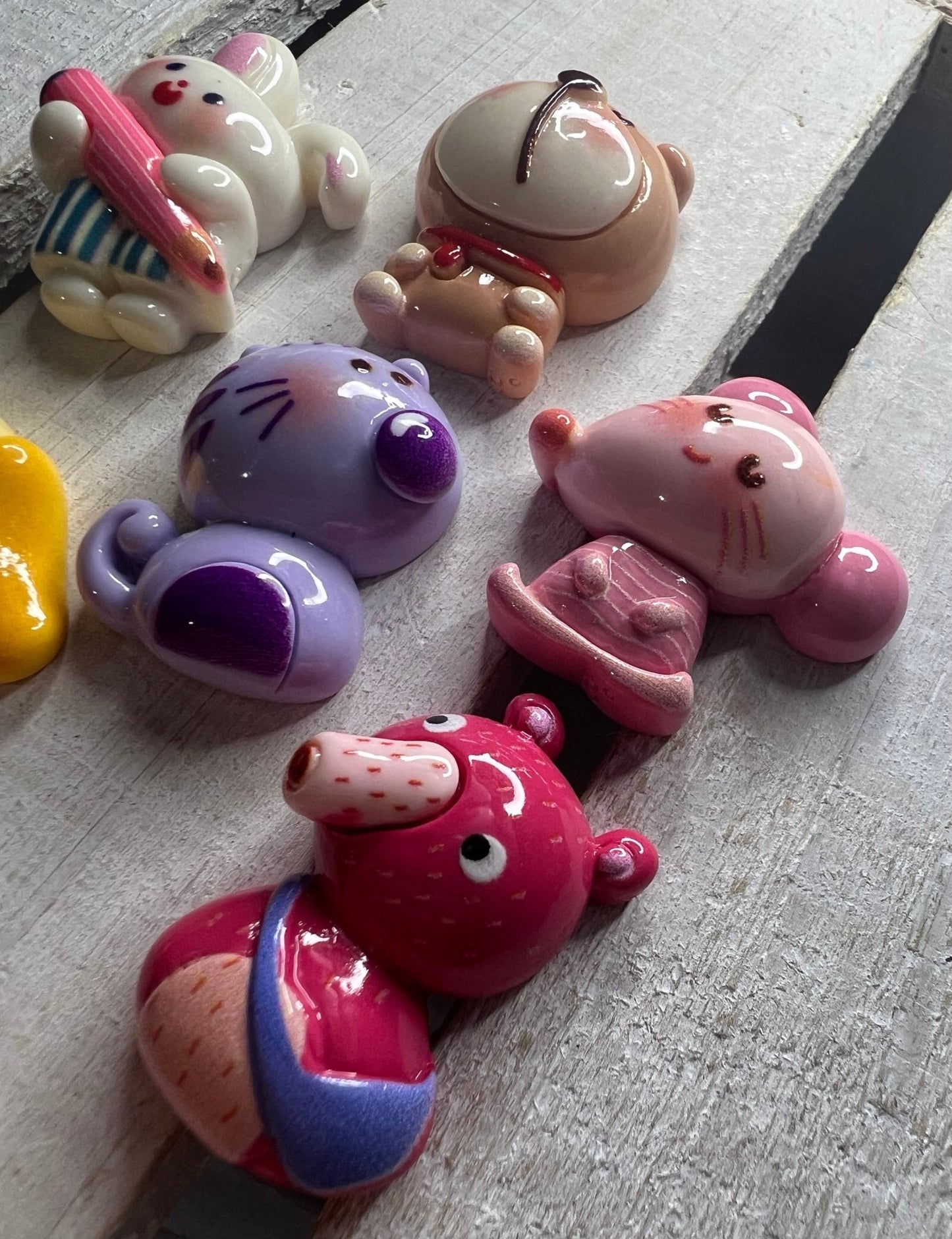 PETS Theme Mini Objects SET OF 6 Animal Trinkets Speech Therapy Mini Objects Pet theme Trinkets Doodads for Sensory Bin - Speech and Smile