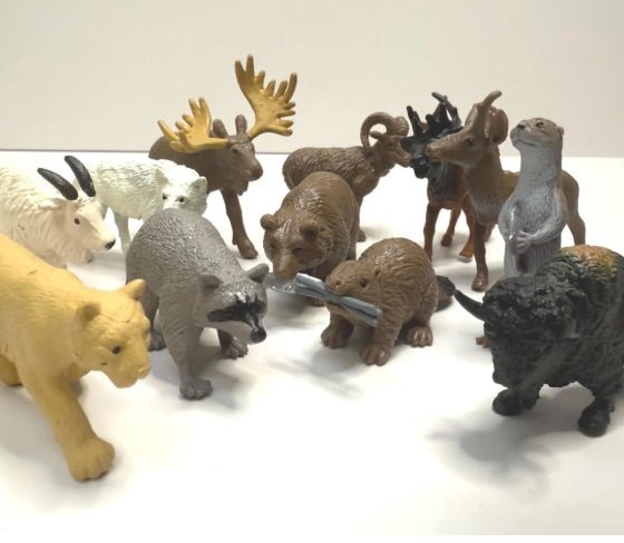 Pick a North American Animal Figurine Mini Objects Forest Minis Realistic Minis Speech Therapy Alphabet Sound Objects Montessori - Speech and Smile