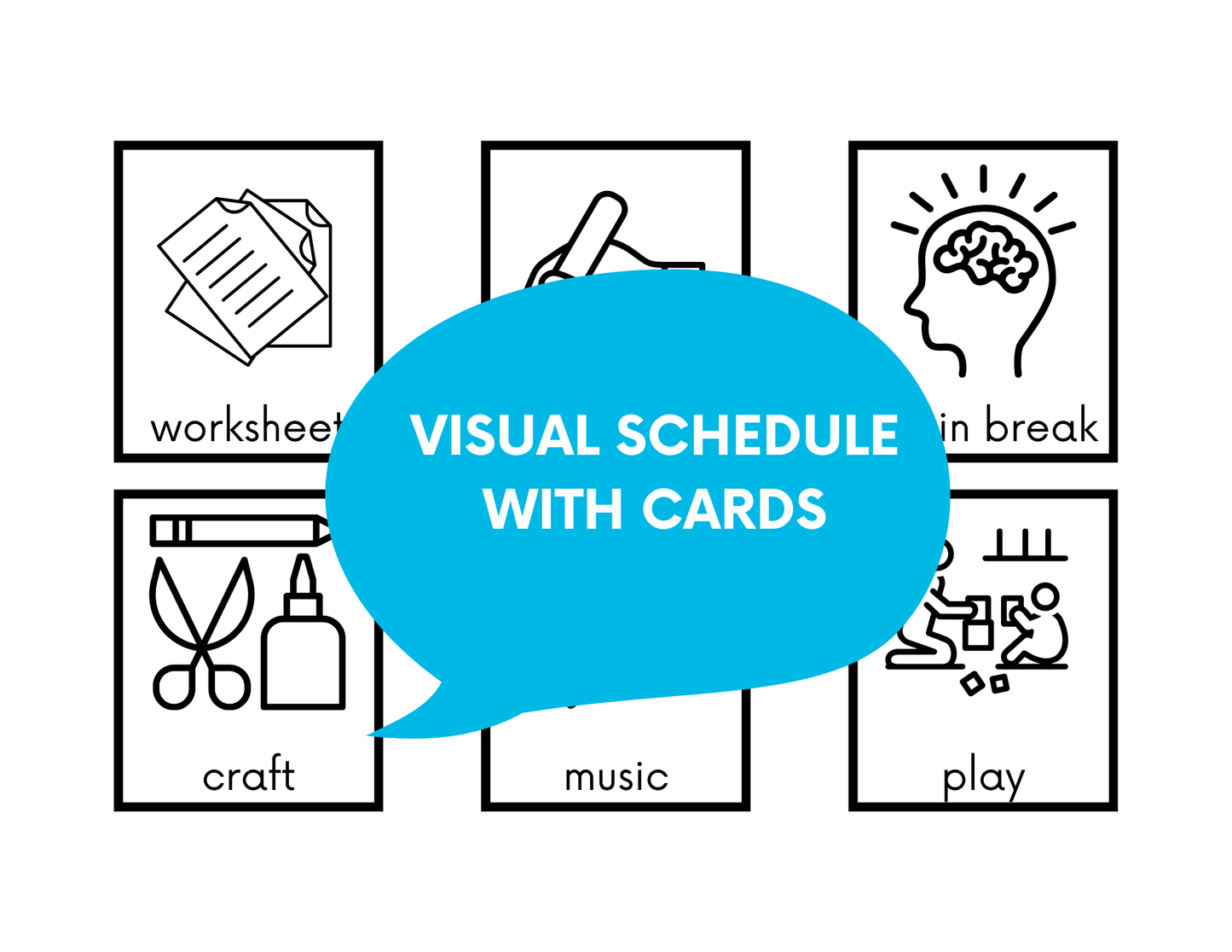 Visual Schedule Digital Download First Then Last Chart - Speech Therapy Digital Download - Autism Visual Schedule - Routine Board - Speech and Smile