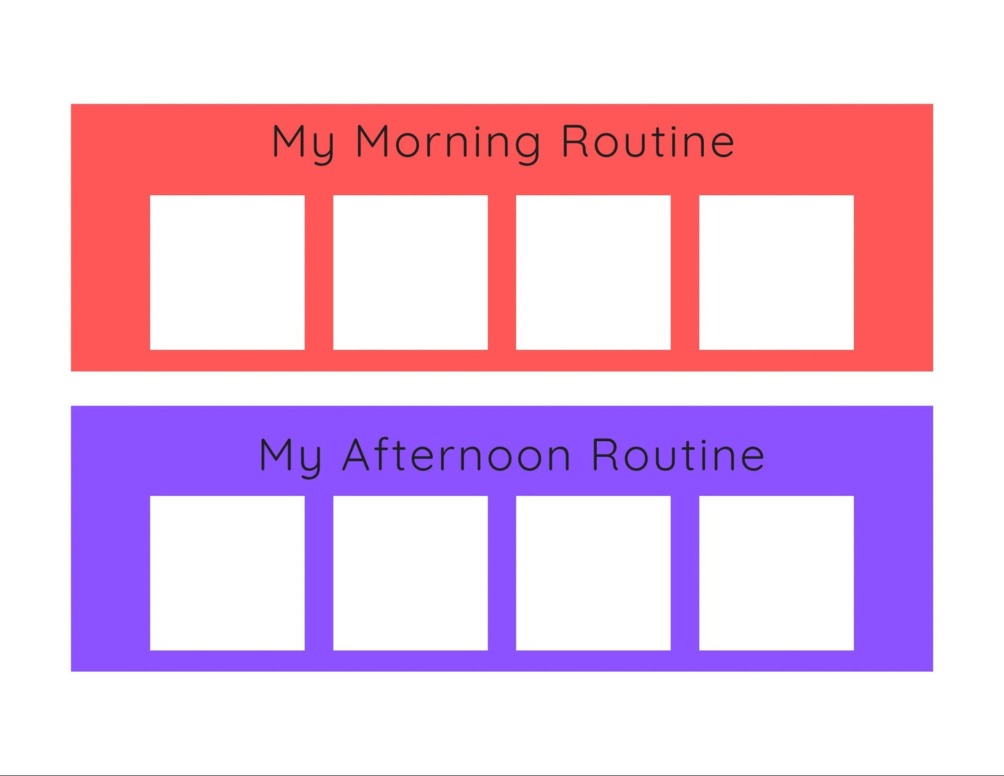 Visual Schedule Strips Digital Download - Routine Chart - To Do Chart - Speech Therapy Digital Download - Autism Visual Schedule - Routine Strips - Speech and Smile