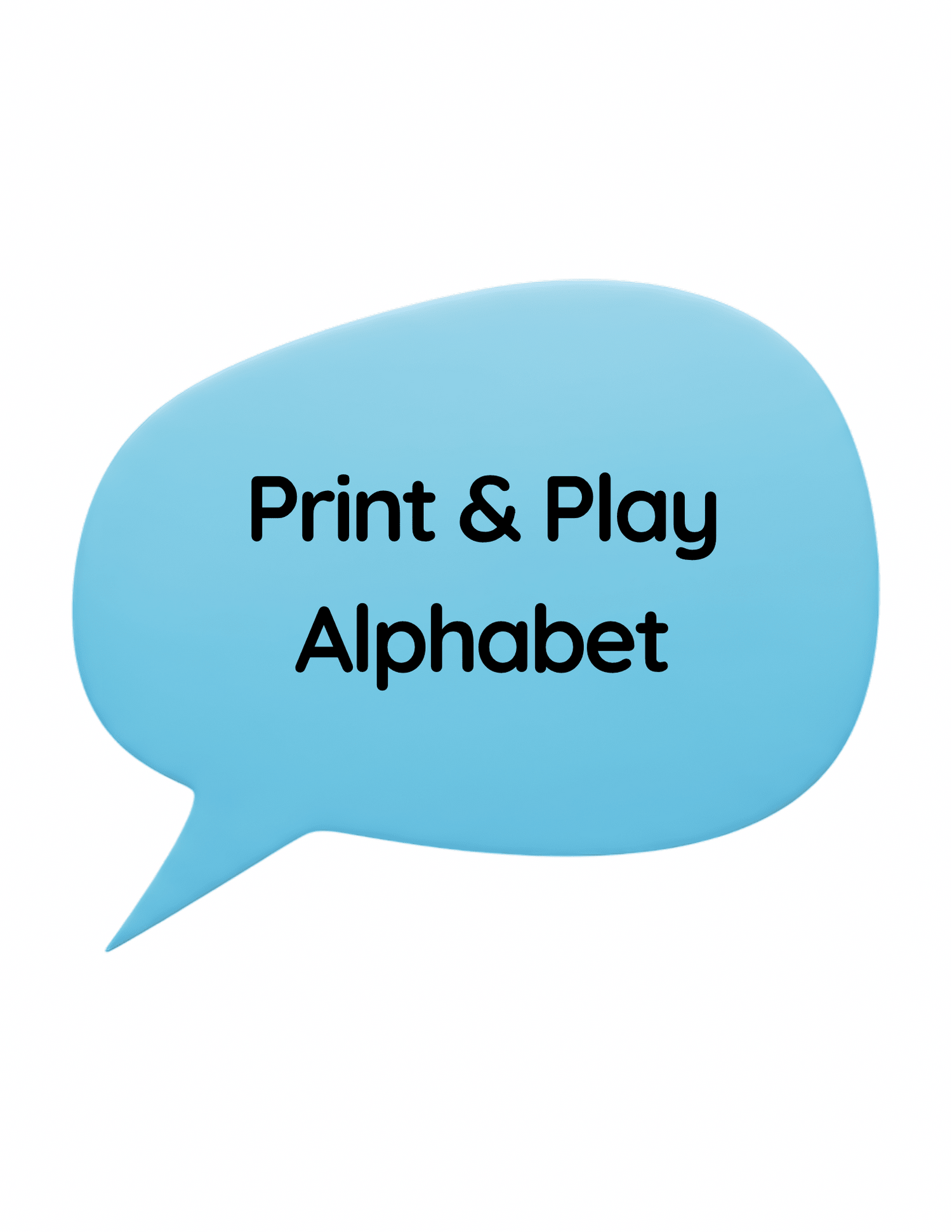 Print & Play ALPHABET - Speech and Smile