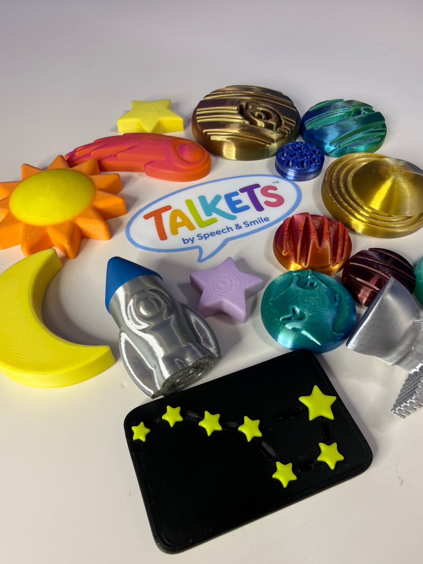 Outer Space Mini Objects – Build Solar System Minis - Set of 17 | TALKETS™