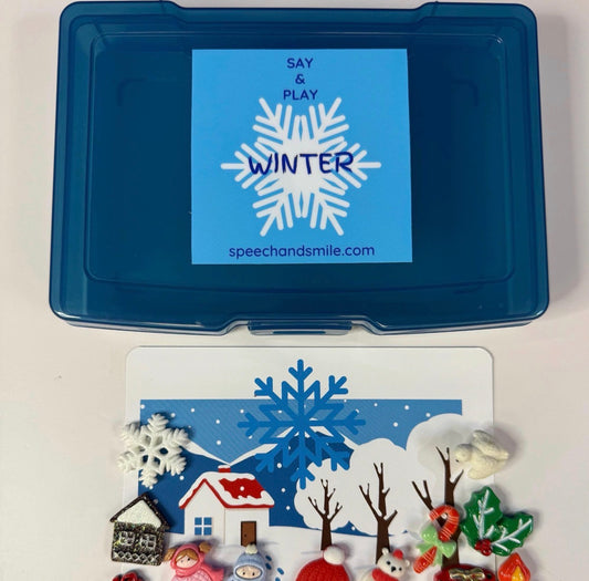 Winter Vocabulary Task Box with Mini Objects | Say & Play Mini Objects™