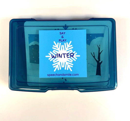 Winter Vocabulary Task Box with Mini Objects | Say & Play Mini Objects™