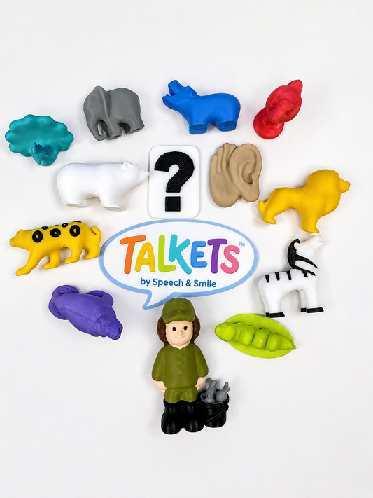 Polar Bear What do you Hear Story Prop Set - Speech Therapy Story Retell Props Talkets™ Mini Objects