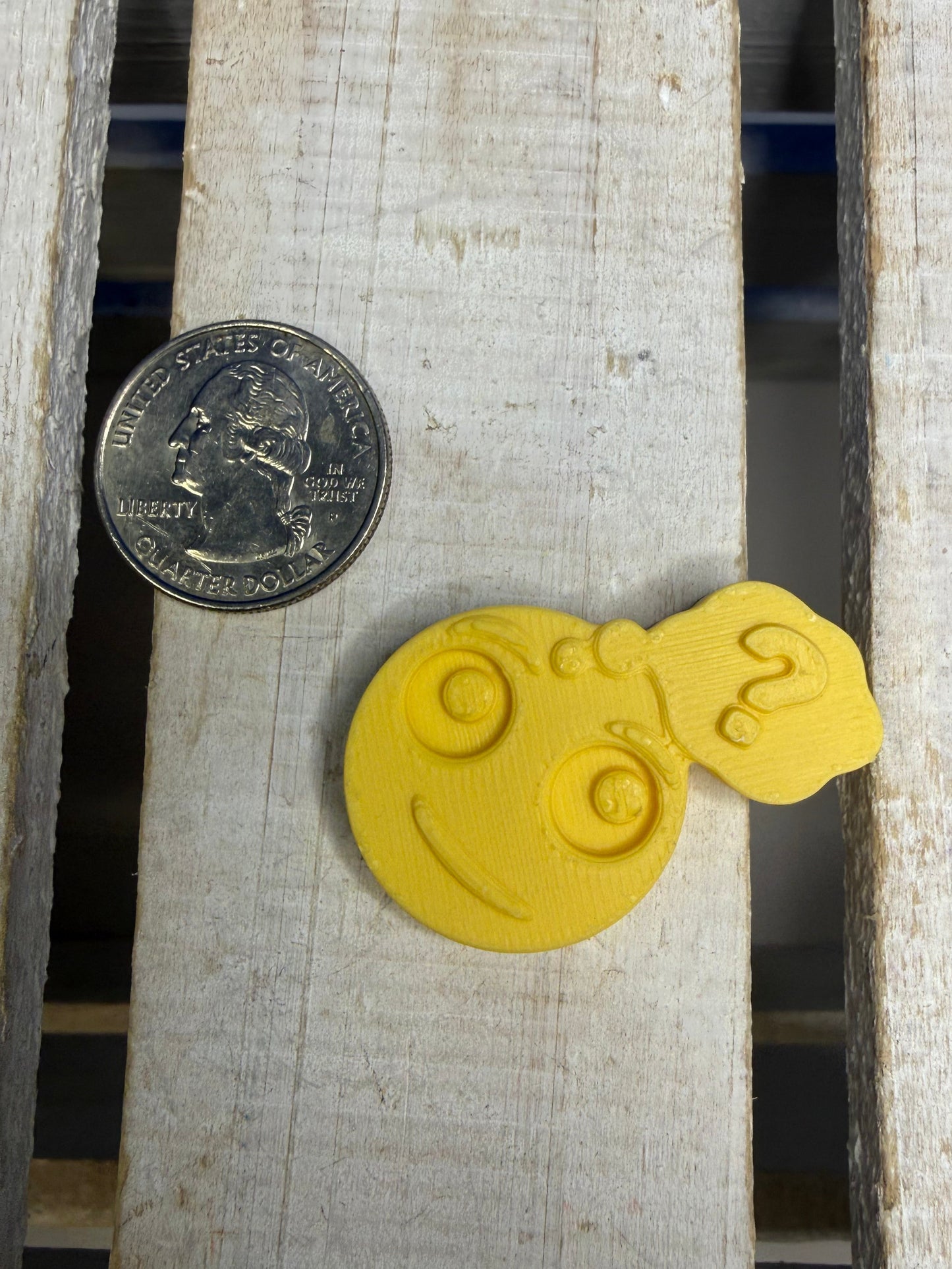Thinking Emoji Object - letter Q Trinkets -Question Mark - 3D Printed - Talkets™