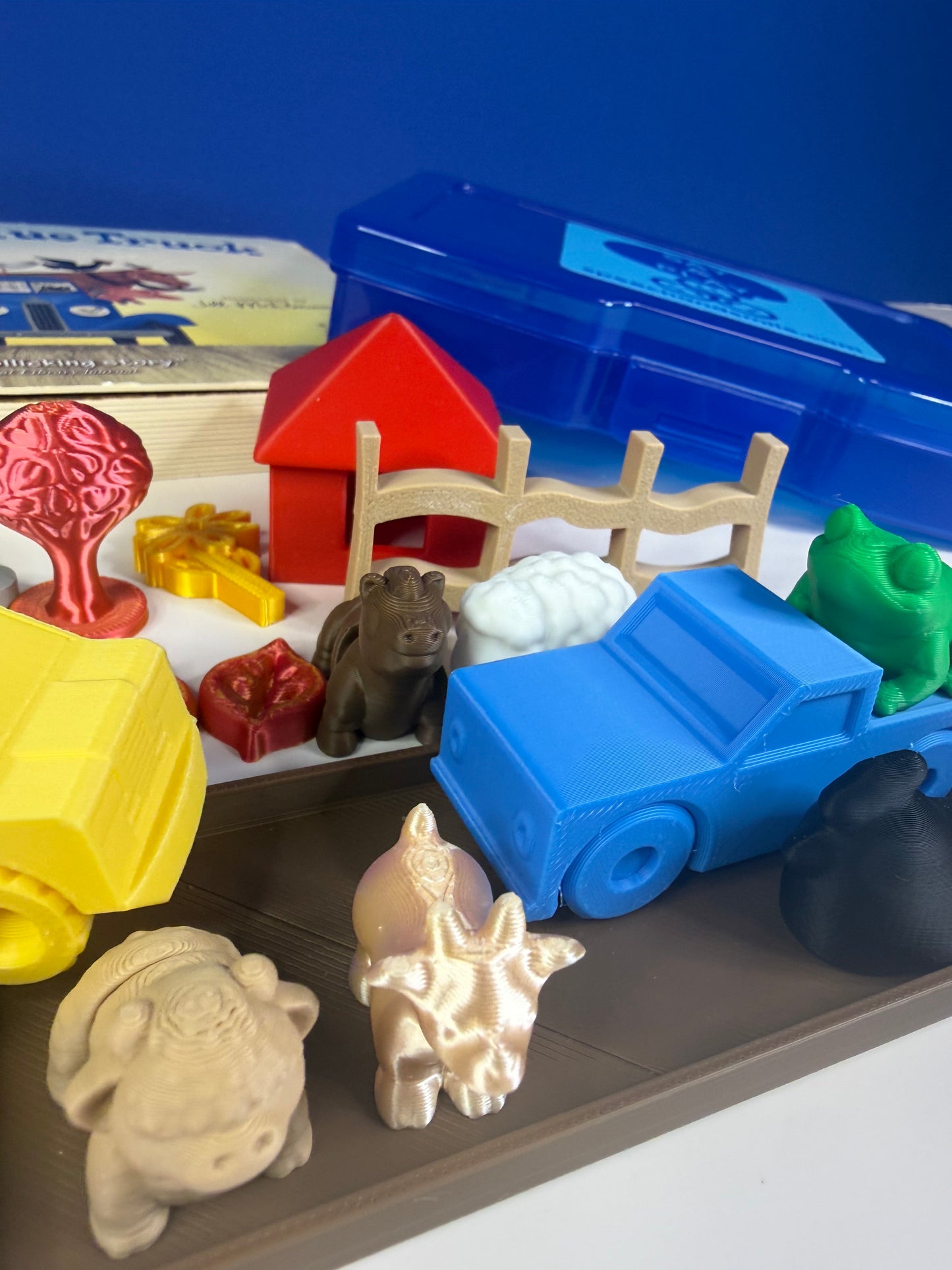 Little Blue Truck Story Kit Mini Objects - Speech Therapy Preschool Story Set
