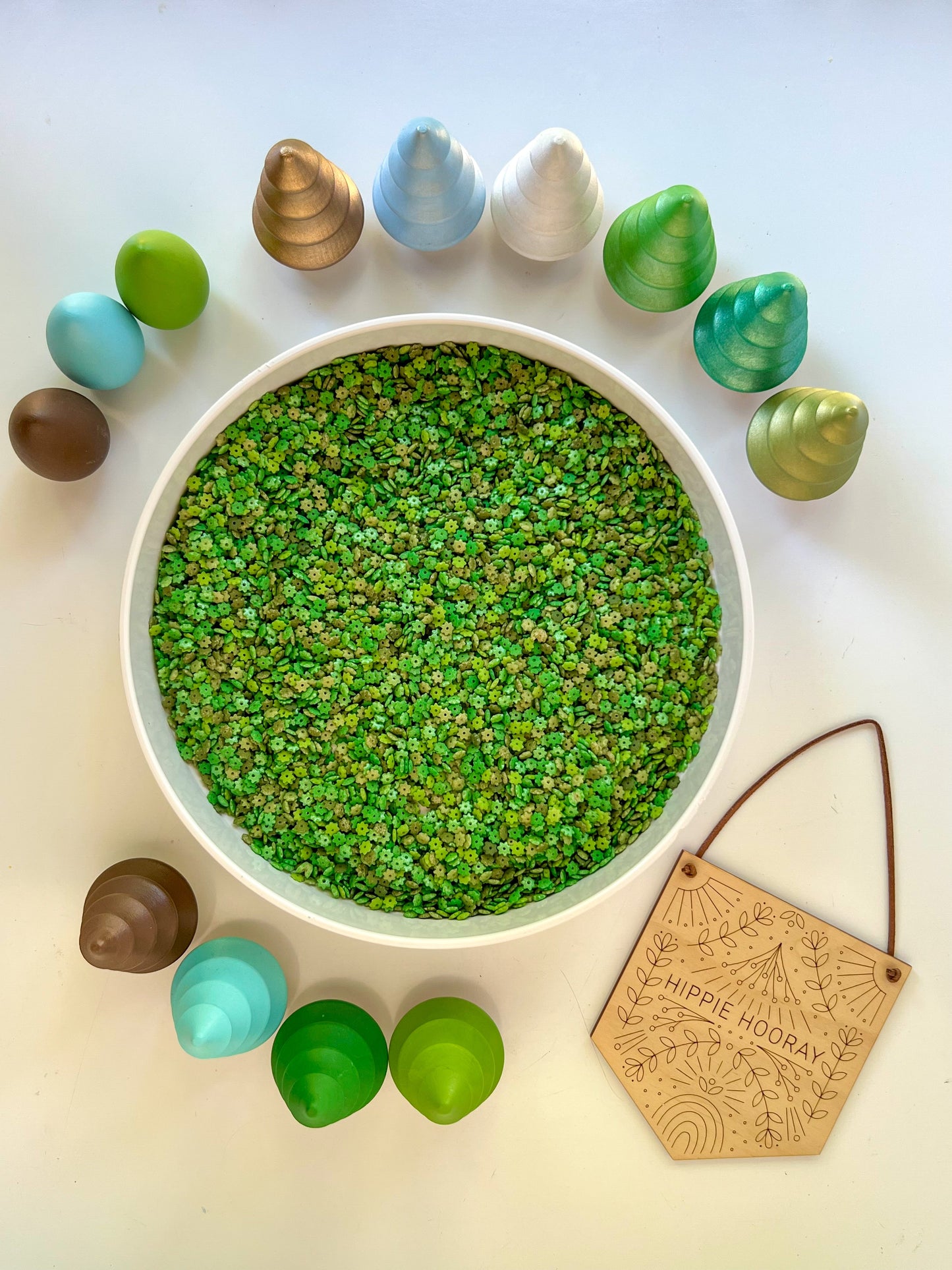 Forest Fun & Leaves of Green Sensory Bin Filler