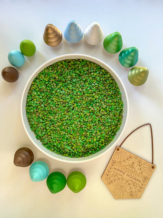 Forest Fun & Leaves of Green Sensory Bin Filler