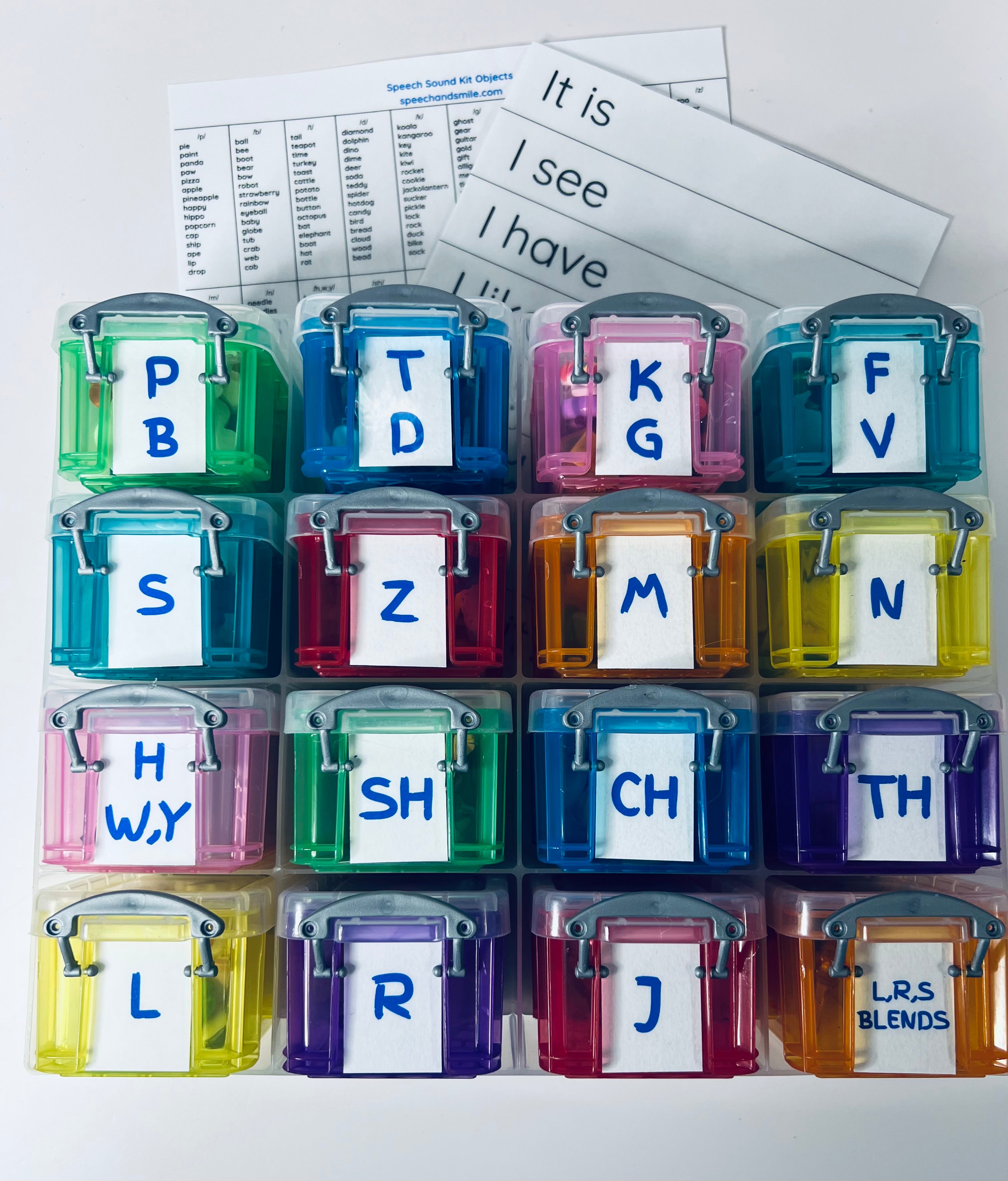 Mini Object Container Kit Speech Therapy Mini Object Kits – Speech and Smile