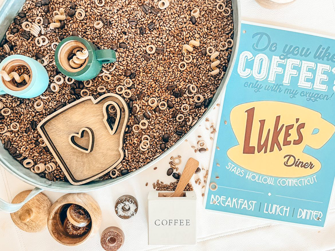 Coffee Coffee Coffee Sensory Bin Filler