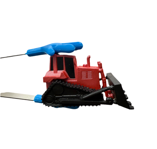 Mini Bulldozer Truck Figurine – 2 Inch Realistic Construction Toy for Kids, Speech Therapy, Sensory Bins, Montessori Play Object