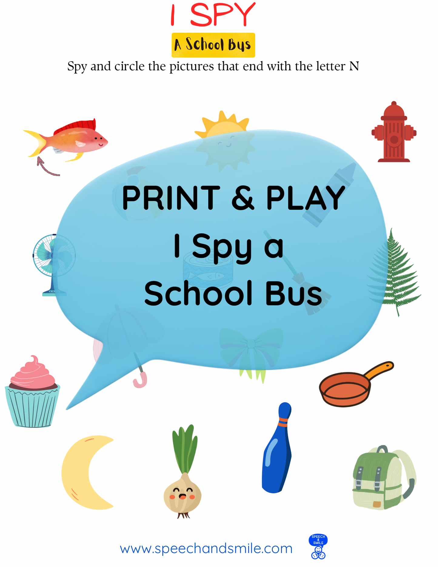 I Spy a School Bus Book Printable Activities Instant Download - Extension Story Kit - Companion Pack
