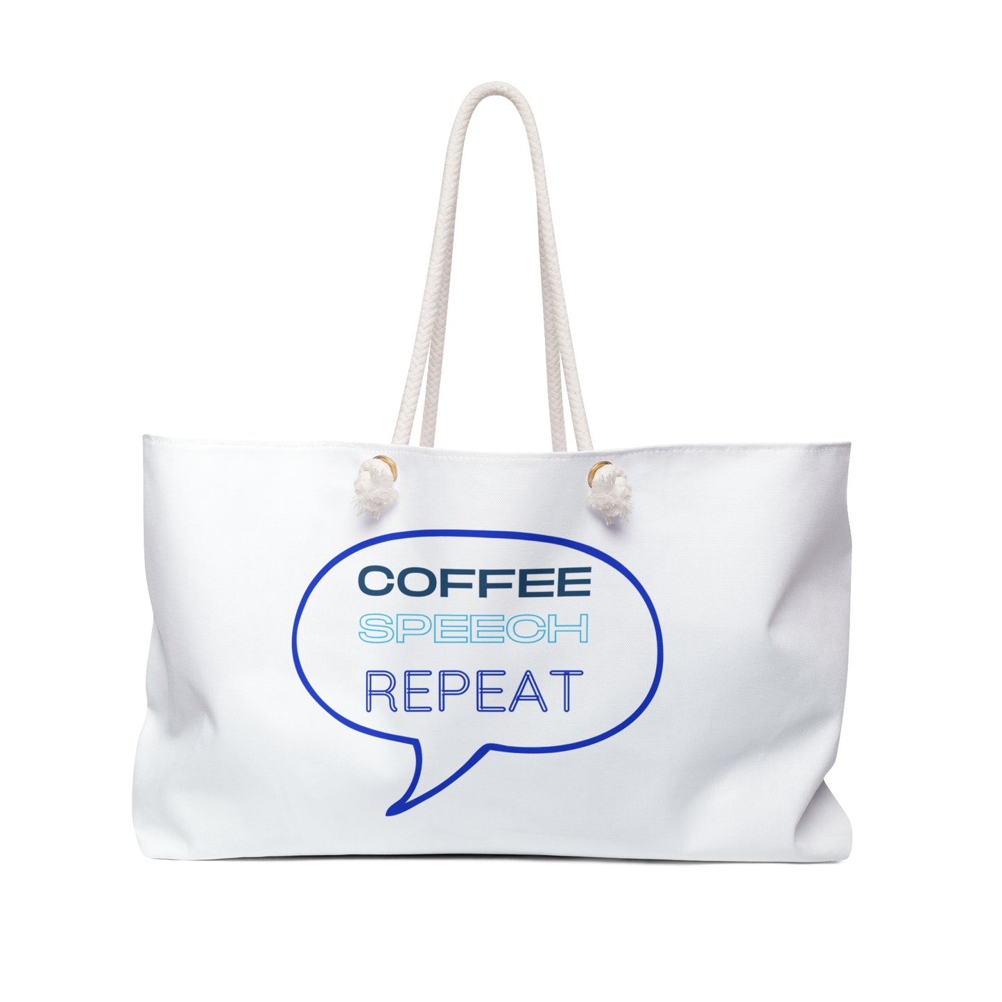 Speech Therapy Tote Coffee Speech Repeat meme SLP tote bag Therapy gift for SLP to carry supplies