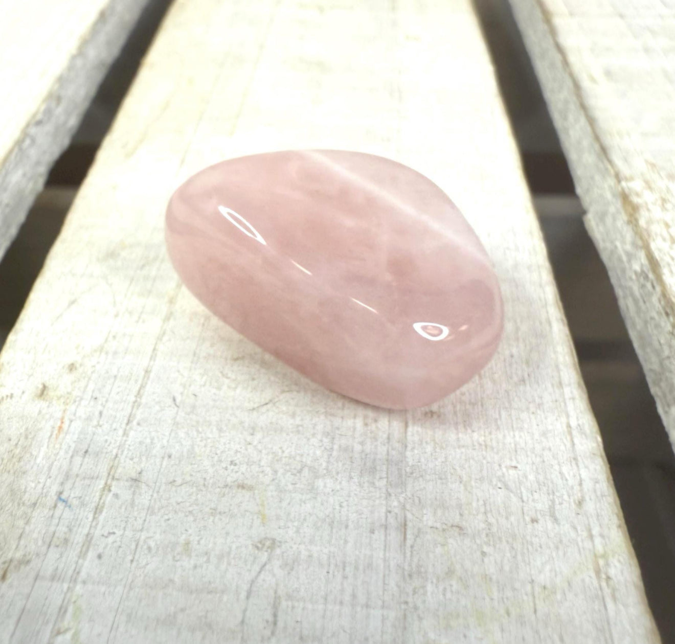 Rose Quartz Stone – Polished Quartz – Alphabet Objects Letter Q – Speech Therapy Mini Objects