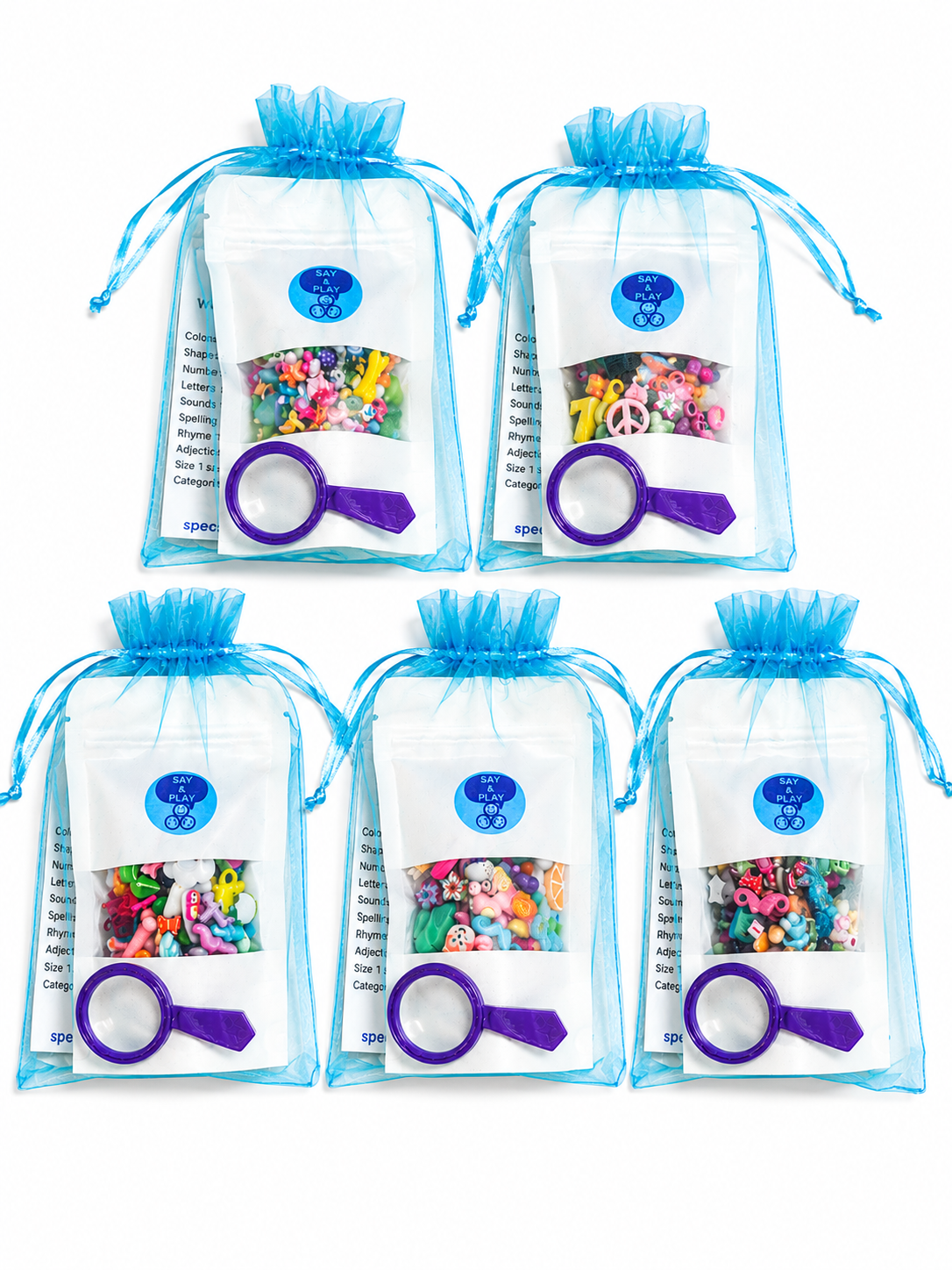 I SPY Bibelots-Mini I Spy Bag-I Spy Objets-I Spy Bin Objets-I Spy Sensory Bin-Orthophonie Mini Objets-Play I Spy on the Go