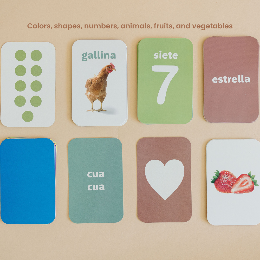 Spanish Flashcards Learn Spanish ESL Activity Speech Therapy Cards
