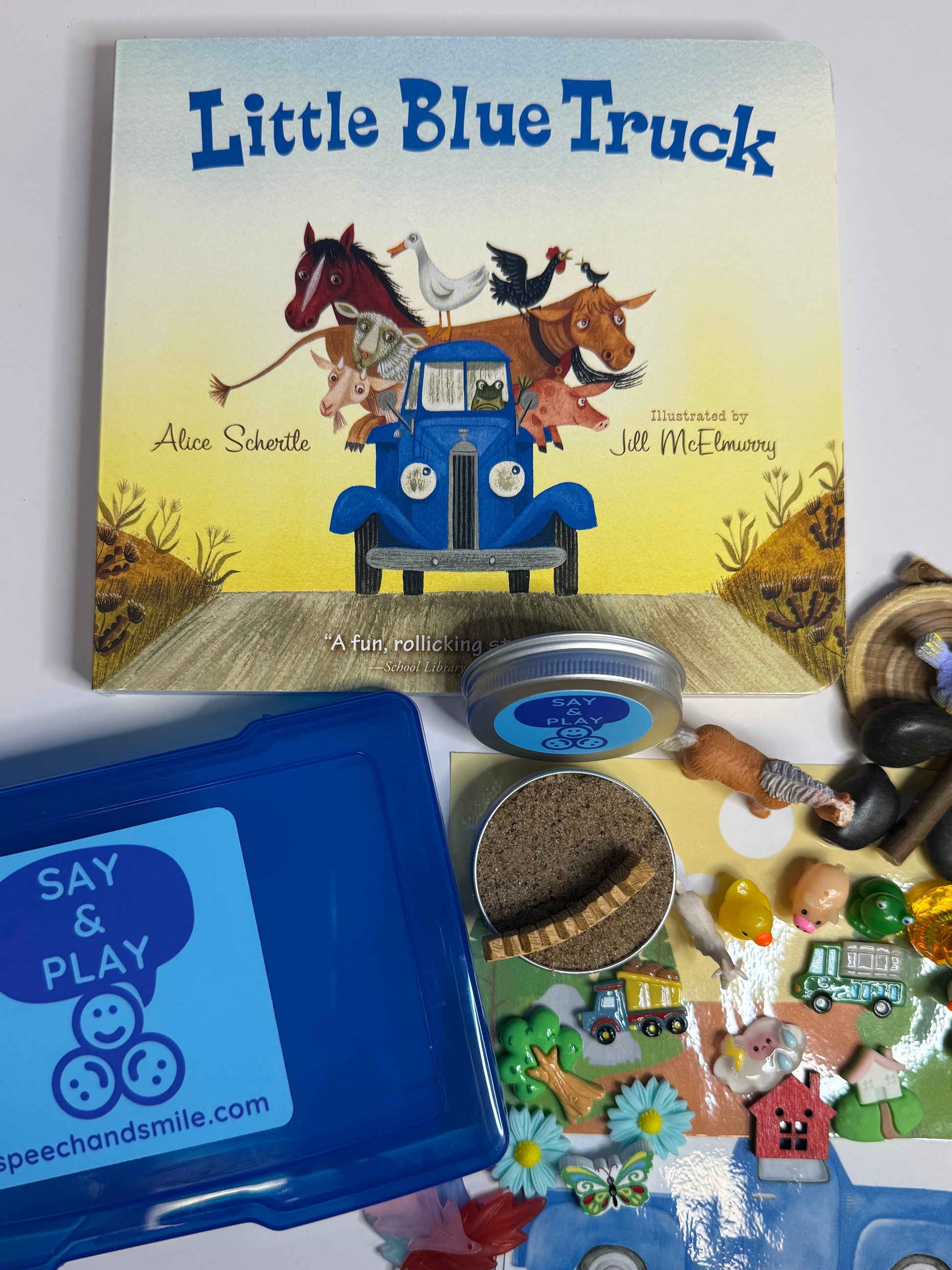 Little Blue Truck Story Kit Mini Objects Speech Therapy Preschool Story Kit