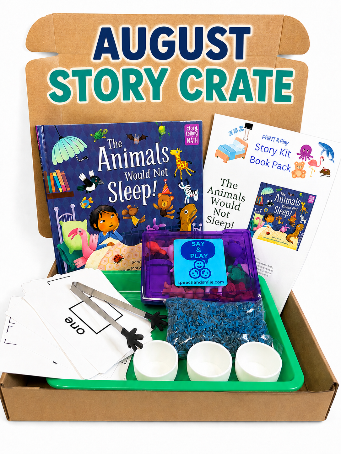 Story Crate Book Activity Box – Monthly Book, Mini Objects and Activities - Create with a Story Crate