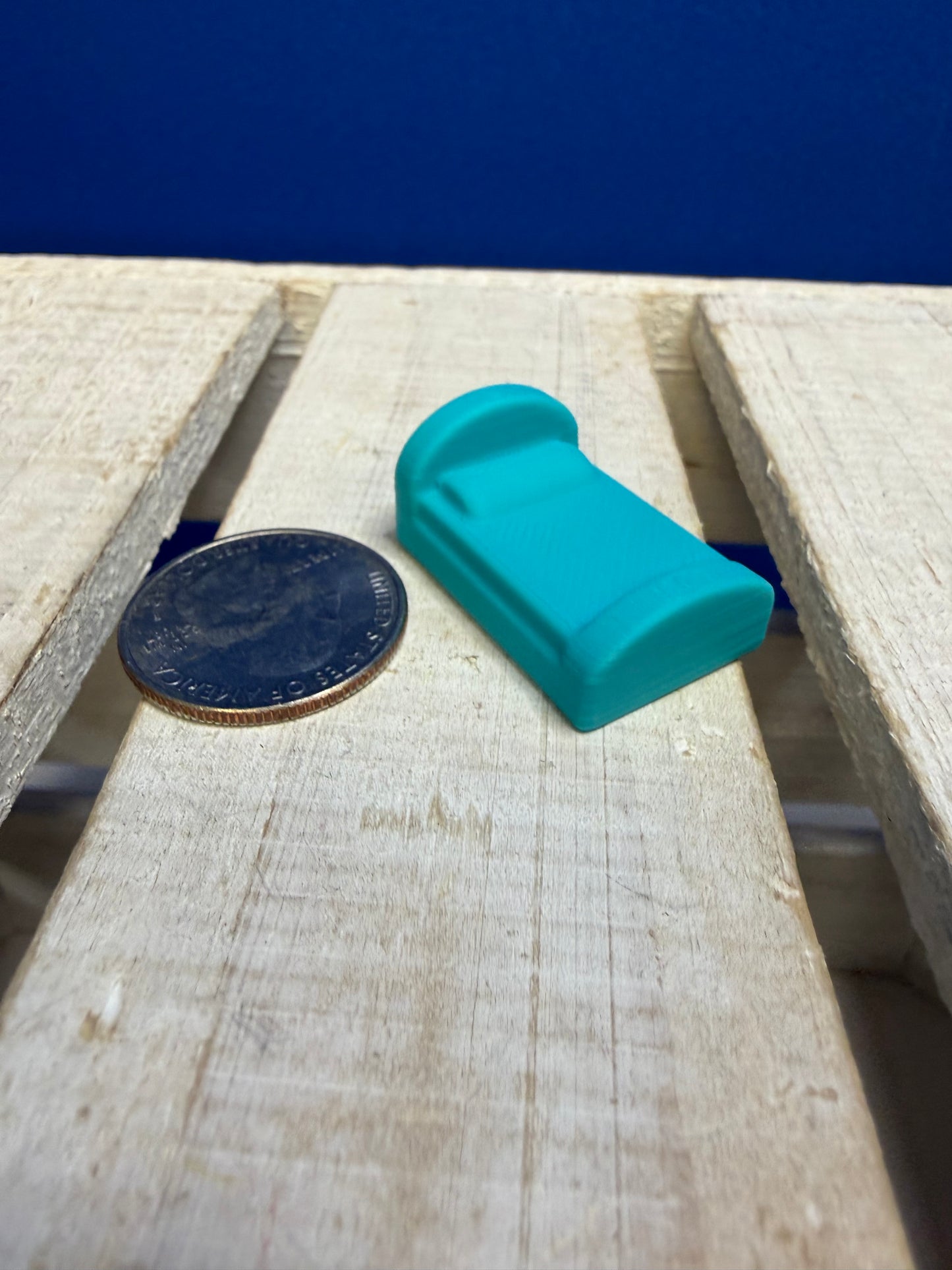 Miniature Bed - House Theme Objects - Talkets™ 3D minis
